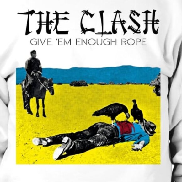 The Clash Give Em Enough Rope Rock Band Music Sweatshirt 24 - Picture 2 of 5